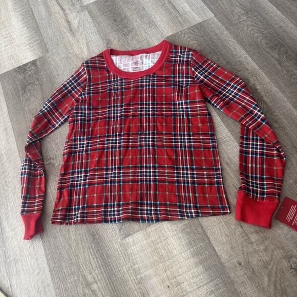 Wondershop PJ Pajama Long Sleeve Shirt size XS extra small - Red/Plaid - NEW - Picture 2 of 8